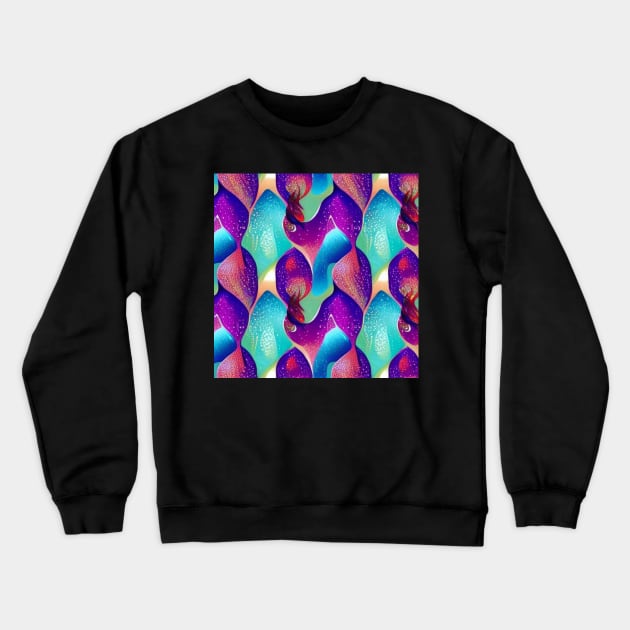 Mermaid Scales 1 Crewneck Sweatshirt by TrapperWeasel